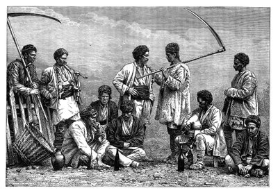 Bulgar köylüler, c1890 by Unbekannt