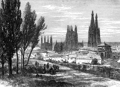 Burgos, İspanya, 19. yüzyıl by Unbekannt