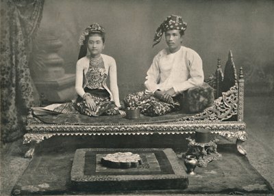 Birmanya Prensi ve Prensesi, 1900. by Unbekannt