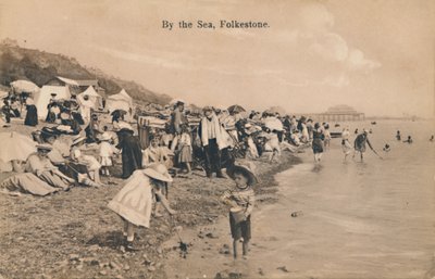 Deniz kenarında, Folkestone, 19. yüzyıl sonu - 20. yüzyıl başı by Unbekannt