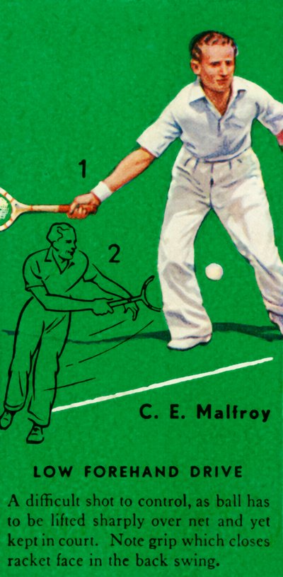 C. E. Malfroy - Alçak Forehand Drive, c1935. by Unbekannt