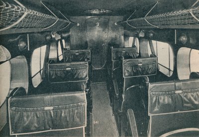 Bir De Havilland DH86B çift kanatlı kabini, c1934 c1937 by Unbekannt
