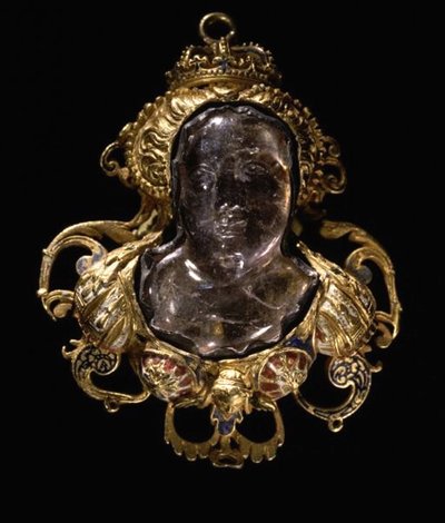 Diane de Poitiers 1499-1566 büstü ile Cameo, 16. yüzyıl by Unbekannt