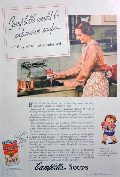 Campbells Çorbaları reklamı, 1936 by Unbekannt