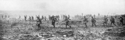 Kanada askerleri no mans land, Vimy, Fransa, Birinci Dünya Savaşı, 9 Nisan 1917 by Unbekannt