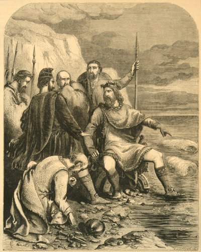 Saraylıların Dalkavukluğunu Azarlayan Canute, c1890. by Unbekannt