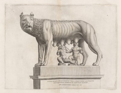 Capitoline Wolf, Romulus ve Remus, 1552. by Unbekannt