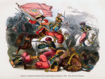 İngiliz Atı tarafından bir Mağribi sancağının yakalanması, Tangier, 1664 by Unbekannt