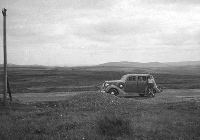 Bodmin Moor, Cornwall, c1930s-c1940s üzerinde araba by Unbekannt