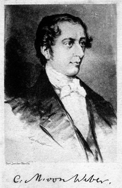 Carl Maria von Weber 1786-1826, Alman besteci, 20. yüzyıl by Unbekannt