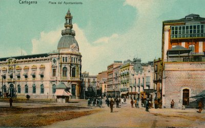 Cartagena - Belediye Meydanı, c1900. by Unbekannt