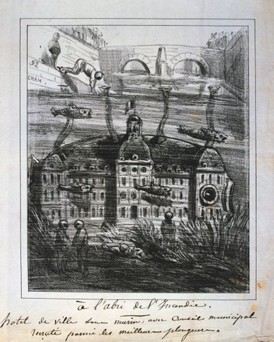 Yangını önlemek için Hotel de Ville