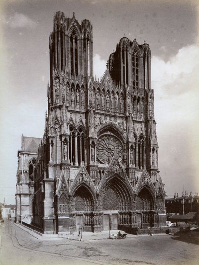 Notre-Dame Katedrali, Reims, Fransa, 19. yüzyılın sonu veya 20. yüzyılın başı by Unbekannt