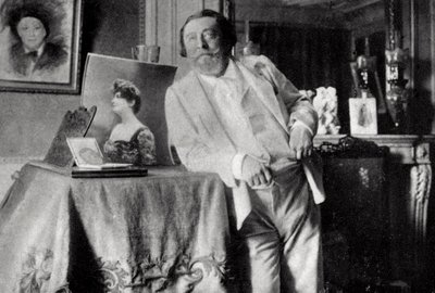 Catulle Mendes, Fransız şair ve edebiyatçı, 1906 by Unbekannt