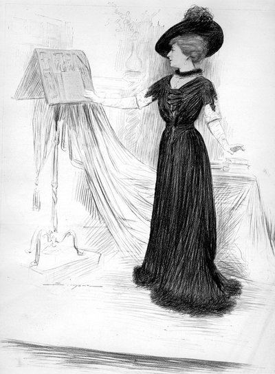 Cecile Sorel, Fransız aktris, 1909 by Unbekannt