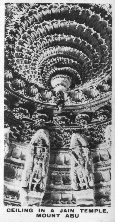 Bir Jain tapınağında tavan, Abu Dağı, Rajasthan, Hindistan, c1925 by Unbekannt