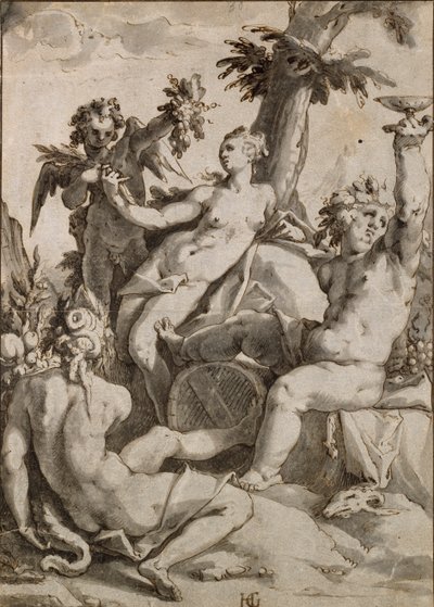Ceres, Venüs ve Bacchus, 16-17. yüzyıl by Unbekannt