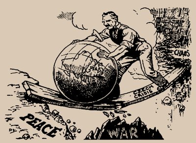 Chamberlain dünyayı barışa doğru döndürüyor, 1938. by Unbekannt