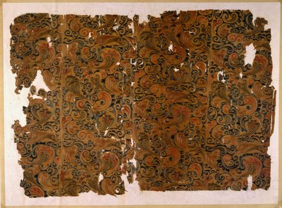 İnce İpek üzerine “Chang Shou (uzun ömürlü) Nakış” by Unbekannt