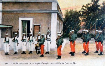 Muhafız Değişimi, Fransız Yabancı Lejyonu, c1910 by Unbekannt