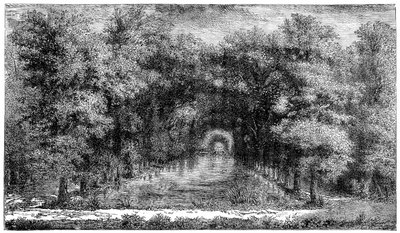 Chantilly Parkı, Paris, Fransa, 1885 by Unbekannt