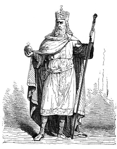 Charlemagne, Frank Kralı ve Kutsal Roma İmparatoru, 8. yüzyılın sonu - 9. yüzyılın başı 1882-1884 by Unbekannt
