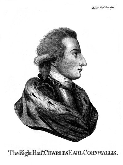 Charles Cornwallis 1738-1805, 1. Marki Cornwallis, 1781 by Unbekannt