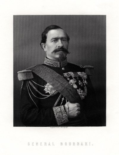 Charles Denis Sauter Bourbaki, Fransız general, 19. yüzyıl by Unbekannt