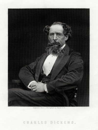 Charles Dickens, İngiliz romancı ve gazeteci, 1876 by Unbekannt