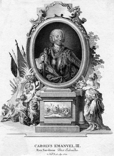 Sardunya Charles Emmanuel III, Savoy Dükü ve Sardunya Kralı, 1701-1773 by Unbekannt