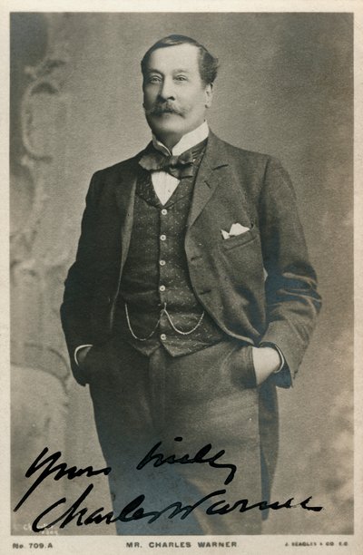 Charles Warner, İngiliz aktör, c1890-c1909 by Unbekannt