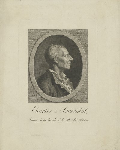 Charles de Secondat, Baron de Montesquieu 1689-1755, c. 1795. by Unbekannt