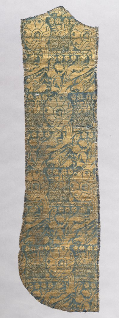 Gerçekçi Hayvanlarla Chasuble Fragmanı, c. 1420. by Unbekannt
