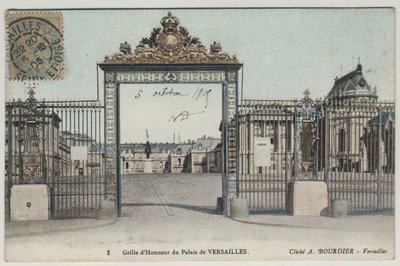 Chateau de Versailles: onur tablosu - 1905 tarihli kartpostal by Unbekannt