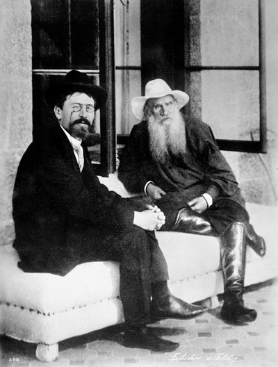Çehov ve Tolstoy, 19. yüzyıl sonu by Unbekannt