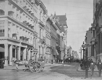 Chestnut Street, Philadelphia, 19. yüzyıl by Unbekannt