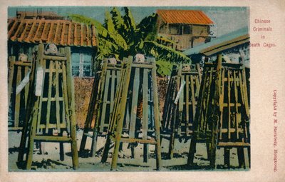 Ölüm Kafeslerindeki Çinli Suçlular, c1900 by Unbekannt