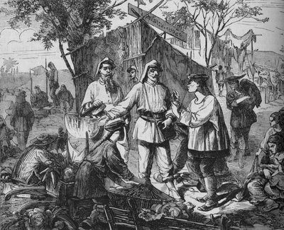Müttefikler Kampındaki Çinli Satıcılar, c1880 by Unbekannt