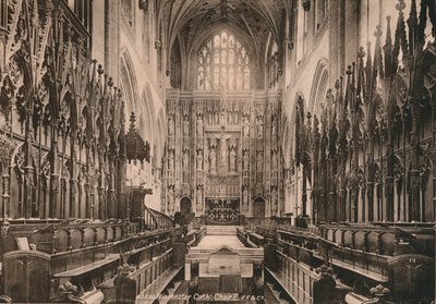 Winchester Katedrali Korosu, Hampshire, 20. yüzyılın başlarında by Unbekannt