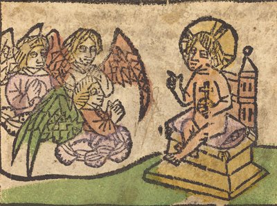 Üç Melekli İsa Çocuk, c. 14601470. by Unbekannt