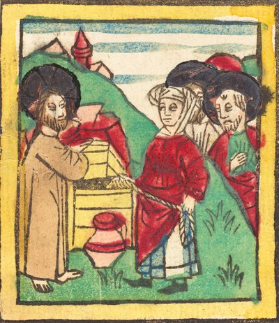 İsa ve Samiriyeli Kadın, c. 14401460. by Unbekannt