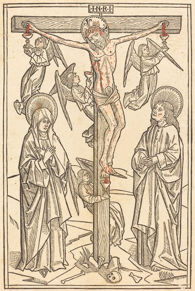 Meleklerle Çarmıhta İsa, 1481. by Unbekannt