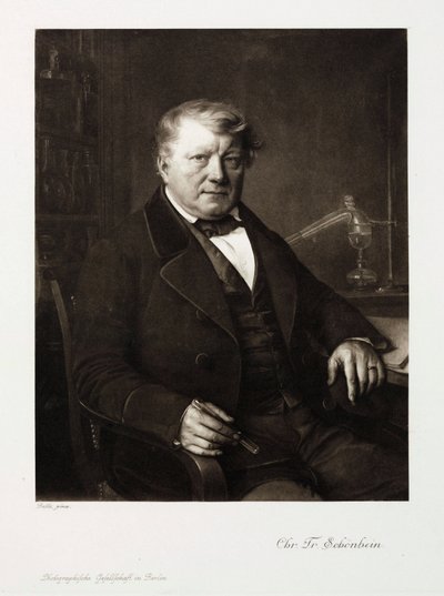 Christian Friedrich Schonbein, Alman kimyager, 1860 dolayları by Unbekannt