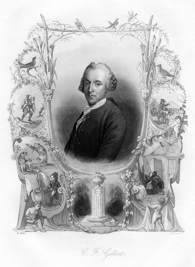 Christian Fürchtegott Gellert, Alman şair, 19. yüzyıl by Unbekannt
