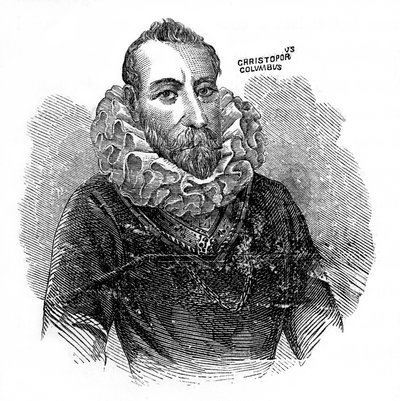 Christopher Columbus, İtalyan kaşif ve tüccar, c1872 by Unbekannt