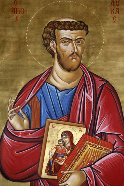 Başmelek Aziz Michael Trypiotis Kilisesi. St Luke ikonu, 20150507, Lefkoşa, Kıbrıs by Unbekannt