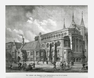 Londra Şehri Kütüphanesi ve Müzesi, 1886 by Unbekannt