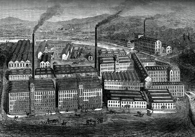 Clarks Anchor Thread Works, Paisley, İskoçya, c1880 by Unbekannt