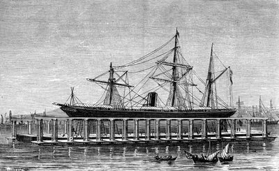 Clarks hidrolik asansör, Bombay, c1880 by Unbekannt