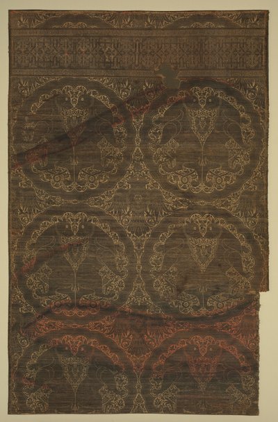 Kedigiller ve kartallı altın bez, 1225-1275. by Unbekannt